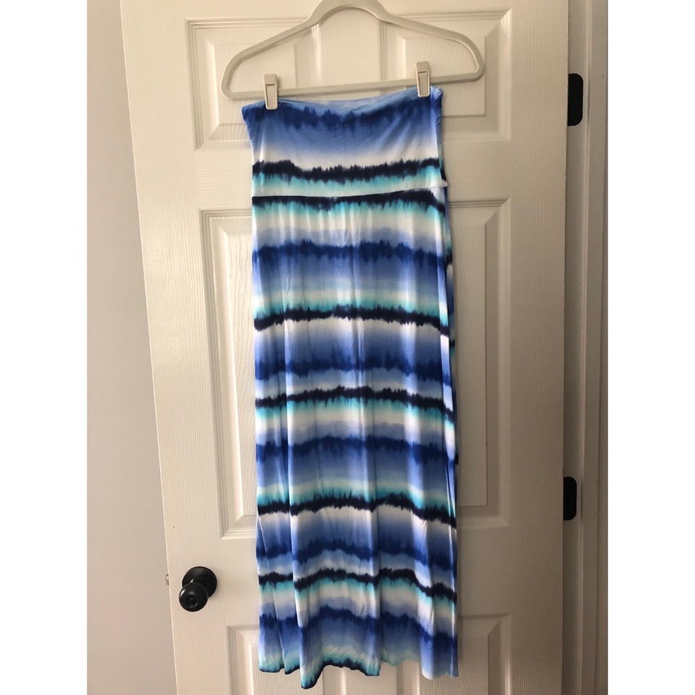 Tie dye maxi skirt